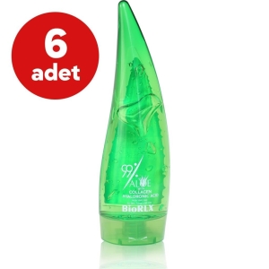 BioRLX Collagen Hyaluronic Acid Aloe Vera Gel 250 ml - 6'lı Koli - BioRLX