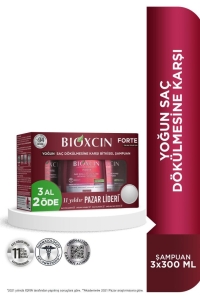 Bioxcin Forte Şampuan 300 ml - 3al2 Öde Tüm Saç Tipleri için - Bioxcin