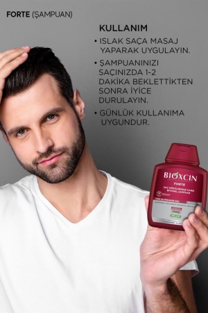 Bioxcin Forte Şampuan 300 ml - 3al2 Öde Tüm Saç Tipleri için - 7