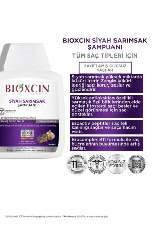 Bioxcin Siyah Sarımsak Şampuanı 300 ml - 3al2 Öde Tüm Saç Tipleri için - 2