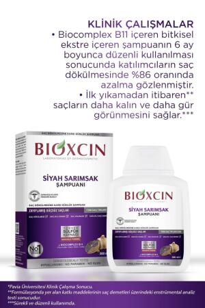 Bioxcin Siyah Sarımsak Şampuanı 300 ml - 3al2 Öde Tüm Saç Tipleri için - 4