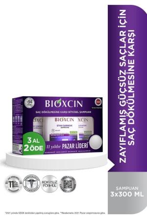 Bioxcin Siyah Sarımsak Şampuanı 300 ml - 3al2 Öde Tüm Saç Tipleri için - 7