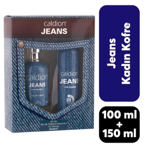 Caldion Jeans Kadın Set EDT 100 ml + Deodorant 150 ml - Caldion