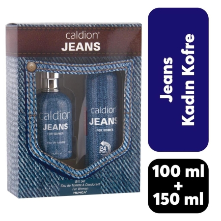 Caldion Jeans Kadın Set EDT 100 ml + Deodorant 150 ml - 1