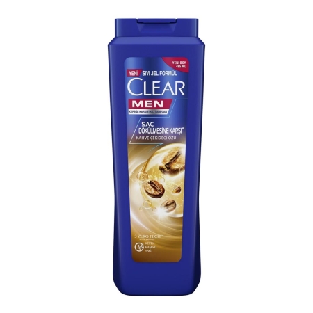 Clear Men Kepeğe Karşı Etkili Şampuan Saç Dökülmesine Karşı Kahve Çekirdeği Özü 485 ml - 1