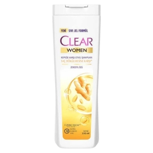 Clear Women Kepeğe Karşı Etkili Şampuan Saç Dökülmesine Karşı Zencefil Özü 350 ml - Clear