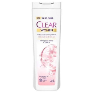 Clear Women Kepeğe Karşı Etkili Şampuan Yumuşak Parlak Kiraz Çiçeği Esası&Keratin 350 ml - Clear