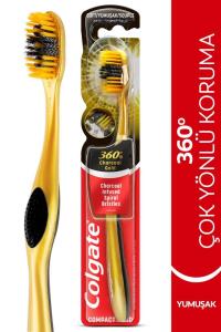 Colgate 360 Charcoal Gold Diş Fırçası Yumuşak - Colgate