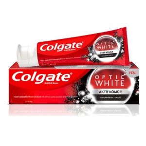 Colgate - Colgate Optic White Aktif Kömür Diş Macunu 50ml