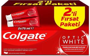 Colgate Optic White Parıldayan Beyazlık 2'li Diş Macunu 75ml - Colgate