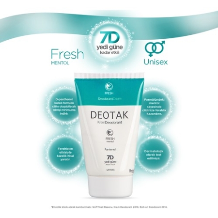 Deotak Krem Deodorant 35ml Fresh Mentol Pantenol - 2