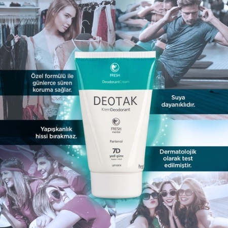 Deotak Krem Deodorant 35ml Fresh Mentol Pantenol - 3