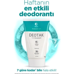 Deotak Krem Deodorant 35ml Fresh Mentol Pantenol - 4