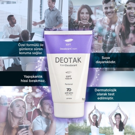 Deotak Krem Deodorant 35ml Soft Hassas Ciltler Pantenol - 3