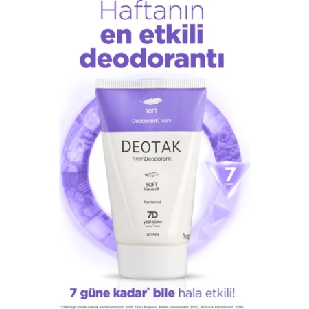 Deotak Krem Deodorant 35ml Soft Hassas Ciltler Pantenol - 4