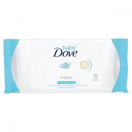 Dove Baby Yoğun Nemlendirici Islak Mendil 50 Yapra - 1