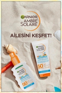 Garnier Ambre Solaire Çocuk Koruyucu Güneş Sütü SPF50+ 200 ml - Thumbnail