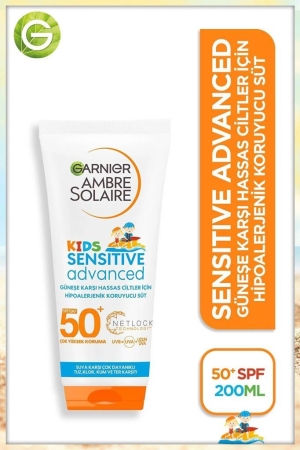 Garnier Ambre Solaire Çocuk Koruyucu Güneş Sütü SPF50+ 200 ml