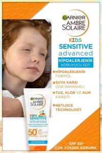 Garnier Ambre Solaire Çocuk Koruyucu Güneş Sütü SPF50+ 200 ml - Thumbnail