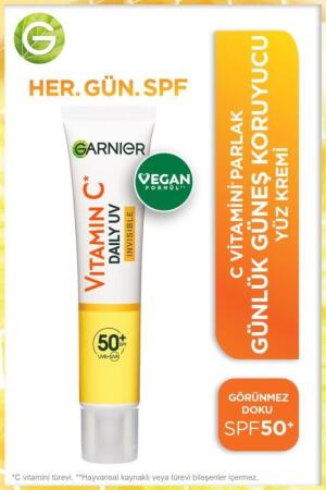 Garnier C Vitamini Parlak Günlük Güneş Koruyucu Görünmez Doku 40ml - 1