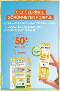 Garnier C Vitamini Parlak Günlük Güneş Koruyucu Görünmez Doku 40ml - 3