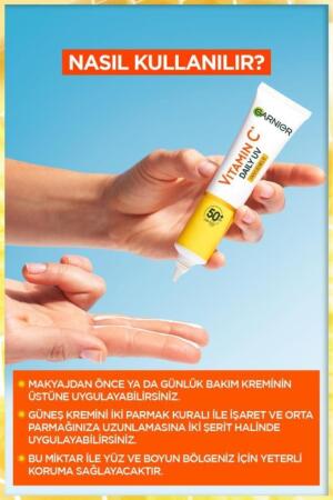 Garnier C Vitamini Parlak Günlük Güneş Koruyucu Görünmez Doku 40ml - 8