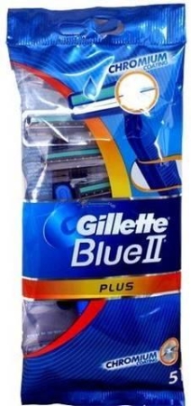 Gillette Blue II Plus Tıraş Bıçağı 5li Poşet - 1