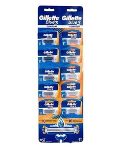 GILLETTE BLUE III KARTELA 5+5 . - Gillette