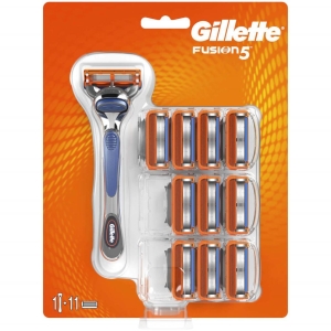 Gillette Fusion 5 Razor + Replacement Heads 11pcs - Gillette