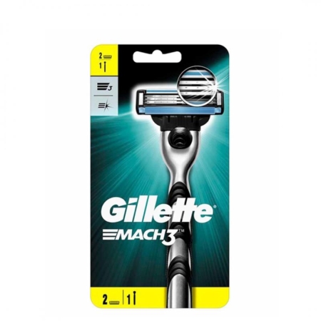 Gillette Mach3 Tıraş Makinesi+2 Yedek Traş Bıçağı - 1