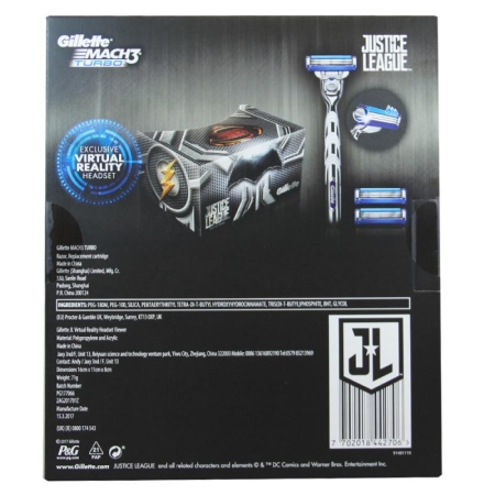 Gillette Mach3 Turbo Traş Makinası Justice League VR