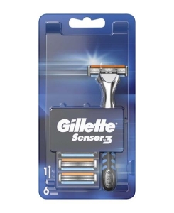 Gillette Sensor Tıraş Makinesi + 6 Yedek Bıçak - Gillette