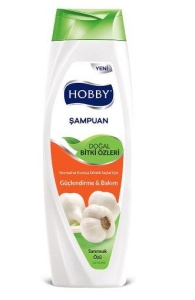 Hobby - Hobby Şampuan 600 ml Normal ve Kuru Saçlar için Güçlendirme Bakım Sarımsak Özlü