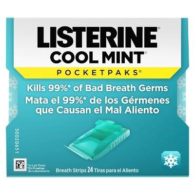 Listerine Coolmint Damak Strips Tekli 24 Yaprak - 1