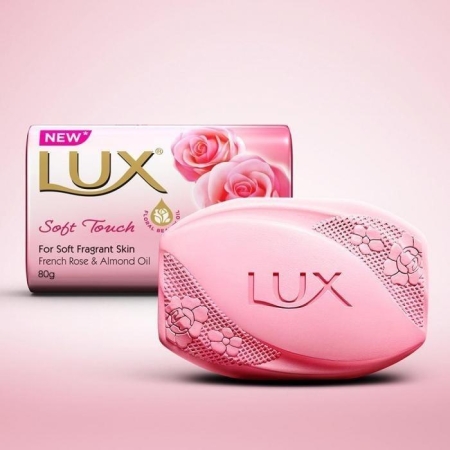 Lux Kalıp Sabun 80g Soft Touch Fransız Gülü ve Badem Yağı