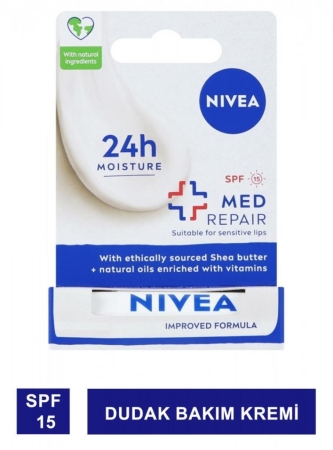 Nivea Lip Med Repair SPF15 Dudak Bakım Kremi 4,8gr