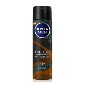 Nivea - Nivea Men Deo Sprey Deep Dimension Aktif Karbon Espresso 150 ml Erkek