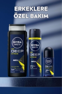 Nivea Men Roll-On Deep Extreme 50ml - Thumbnail