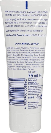 Nivea Soft El Yüz Vücut Nemlendirici Kremi 75 ml - 2