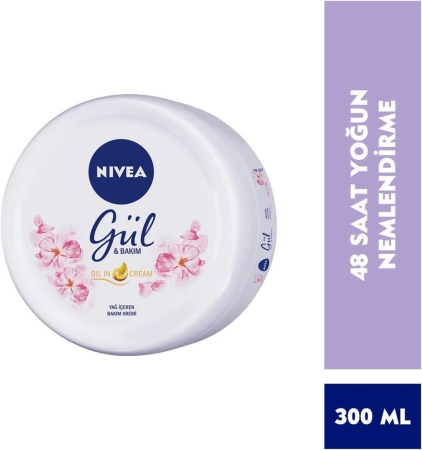 Nivea Soft Gül Bakım Yağ İçeren Bakım Kremi 300 ml - 2