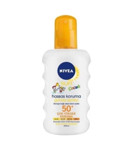 Nivea - Nivea Sun Babies&Kids Hassas Koruma SPF50+ 200ml