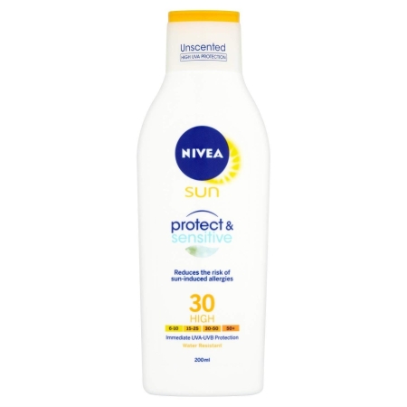 Nivea Sun Hassas Koruma SPF30+ 200 ml Güneş Sütü - 1