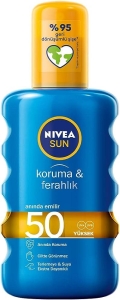 Nivea Sun Koruma & Ferahlık Suya Dayanıklı Transparan Güneş Spreyi SPF50 200 ml - Nivea