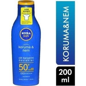 Nivea Sun SPF50+ 200 ml Koruma&Nem Güneş Sütü - Nivea