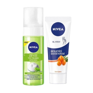 Nivea Urban Skin Detox Yüz Yıkama Köpüğü 150 ml+Besleyici El Bakım Kremi 75 ml - Nivea