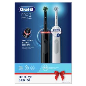 Oral-B Pro 3 3900 360 Diş Eti Basınç Sensörlü Diş Fırçası 2'li Set - Oral-B