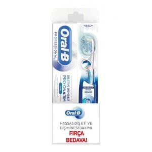 Oral-B Professional Diş Eti ve Diş Minesi için Pro-Onarım Diş Macunu 50 ml + Pro-Health Soft Diş Fırçası - Oral-B