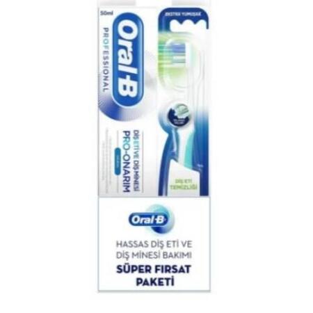 Oral-B Professional Diş Eti ve Diş Minesi için Pro-Onarım Diş Macunu 50 ml + Pro-Health Soft Diş Fırçası - 2