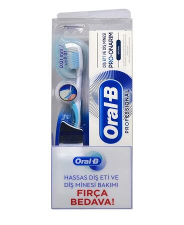 Oral-B Professional Diş Eti ve Diş Minesi için Pro-Onarım Diş Macunu 50 ml + Pro-Health Soft Diş Fırçası - 3