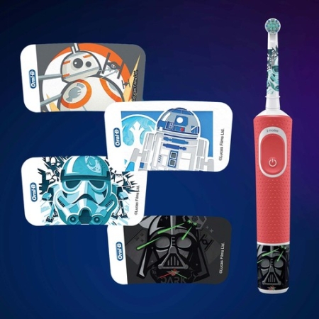 Oral-B Star Wars 3+ Ekstra Yumuşak Şarj Edilebilir Diş Fırçası D100.413.2K